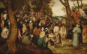 The Preaching of St. John the Baptist., Pieter Brueghel the Younger